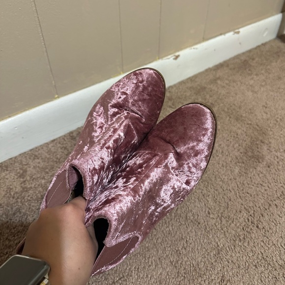 Toms Velvet Ankle Booties - Picture 5 of 8